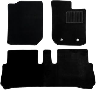Автомобильный коврик для 1 автомобиля [Daihatsu [Cast] CAST 4WD (LA260S), чёрный, с нескользящей основой, предусмотрены крепёжные крючки