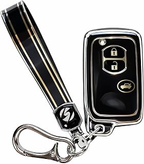 Чехол для ключей DSIC Mark X Crown 200 Series 86 ZN6 Rankle 200, Чехол для смарт-ключей, Чехол для ключей, 3 кнопки, Для одежды, Мужской, Женский, Черный x Platinum
