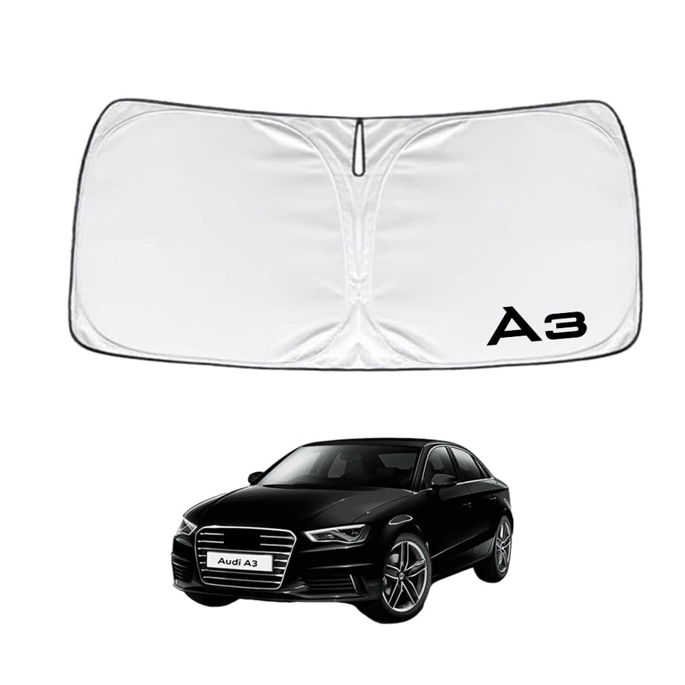 Солнцезащитный экран для Audi A3 8V (сентябрь 2013 — апрель 2021), передний, с защитой от тепла и УФ-лучей, складной, с чехлом для хранения, простая установка