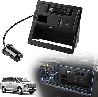 [Новая модель] ACE LIGHTING Новый расширительный блок питания DELICA D5, 1 USB-порт QC3.0, ABS материал черный 1 шт. (рулонный кабель Type-C длиной 85 см с возможностью расширения)