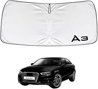 Солнцезащитный экран для Audi A3 8V (сентябрь 2013 — апрель 2021), передний, с защитой от тепла и УФ-лучей, складной, с чехлом для хранения, простая установка