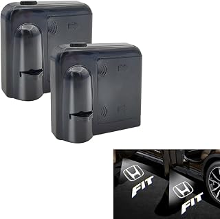Akarin 2шт Универсальный автомобильный светильник с логотипом Honda Wireless Car LED Welcome Light Дверной светильник вежливости Vellfire для Honda Fit Fit